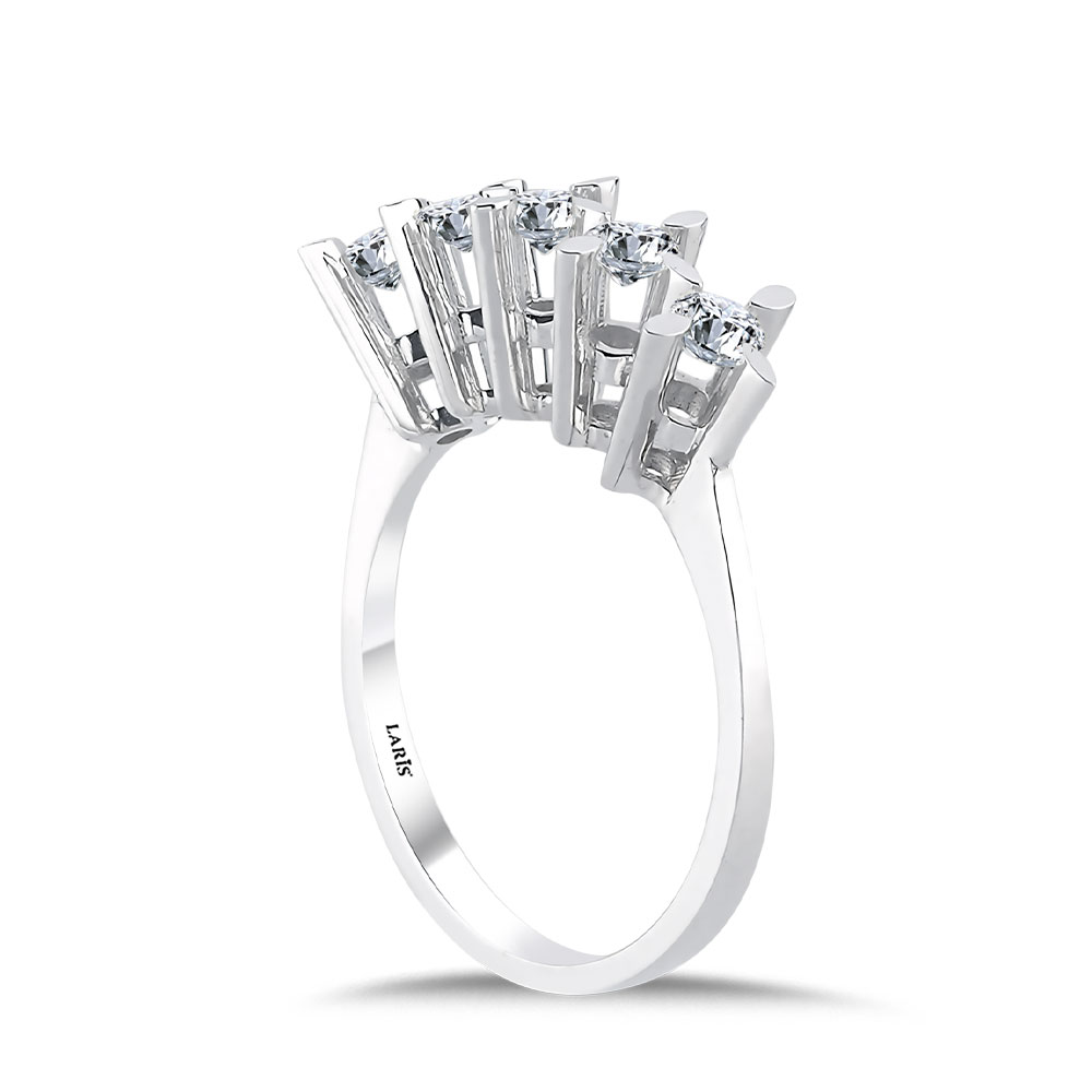 Beştaş Yüzükler 0,50 Karat Pırlanta Beştaş Yüzük