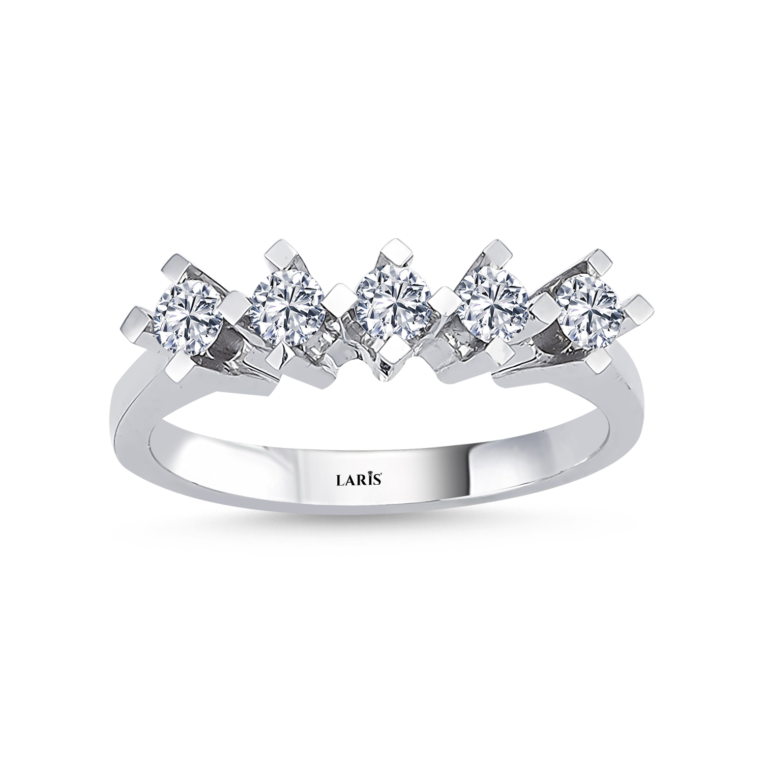 0,60 Karat Pırlanta Kare Tırnak Beştaş Yüzük