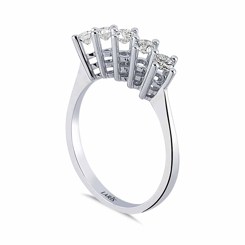 0,50 Karat Pırlanta Beştaş Yüzük