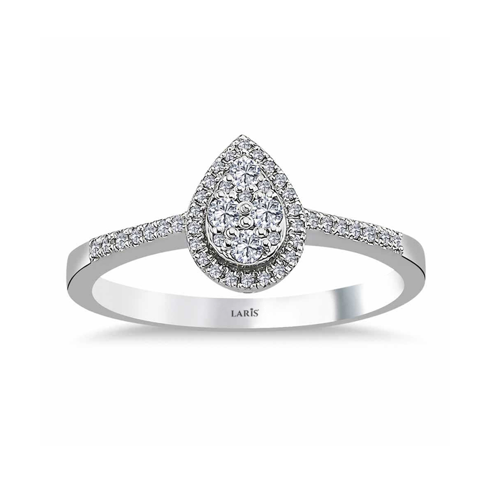 0,23 Karat Pırlanta Damla Coronet Yüzük