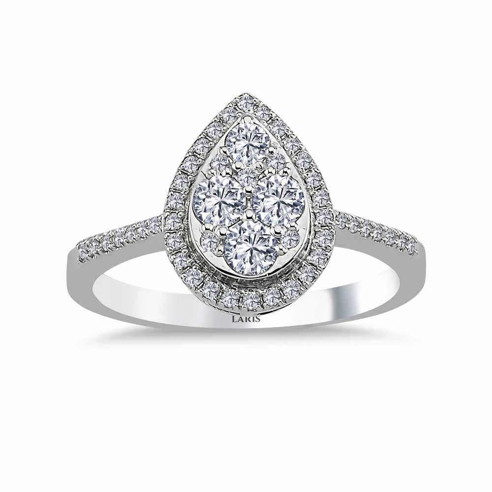 0,50 Karat Pırlanta Damla Coronet Yüzük