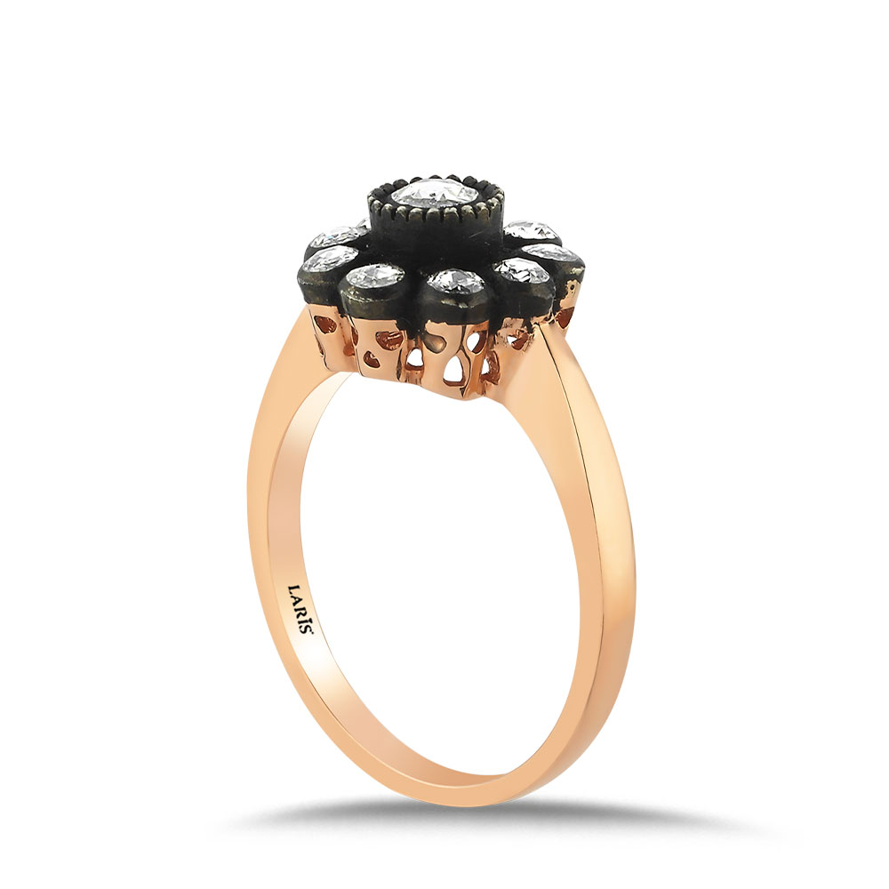 0,35 Karat Elmas Gül Yüzük