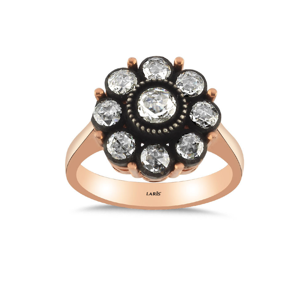 Elmas Yüzükler 0,73 Karat Elmas Gül Yüzük