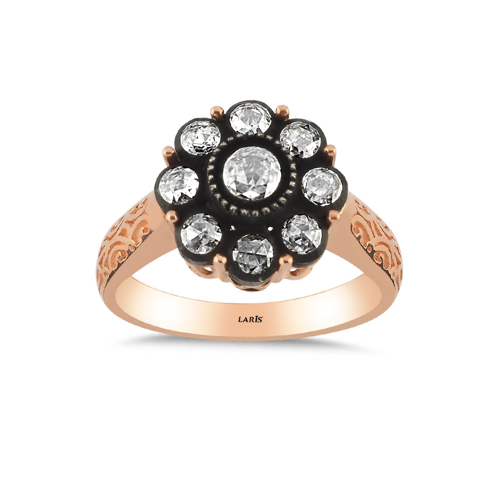 Elmas Yüzükler 0,43 Karat Elmas Gül Yüzük