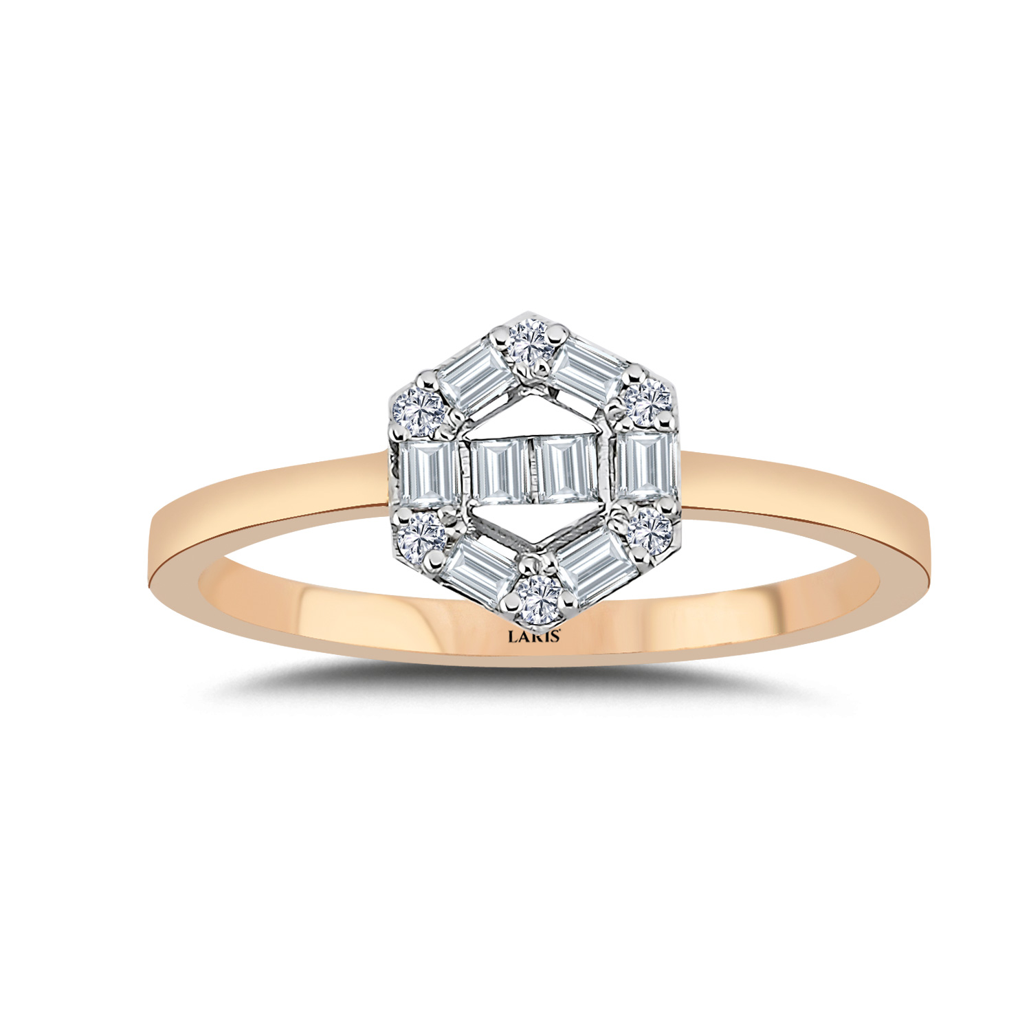 Baget Yüzükler 0.20 Karat Pırlanta Özel Tasarım Baget Yüzük