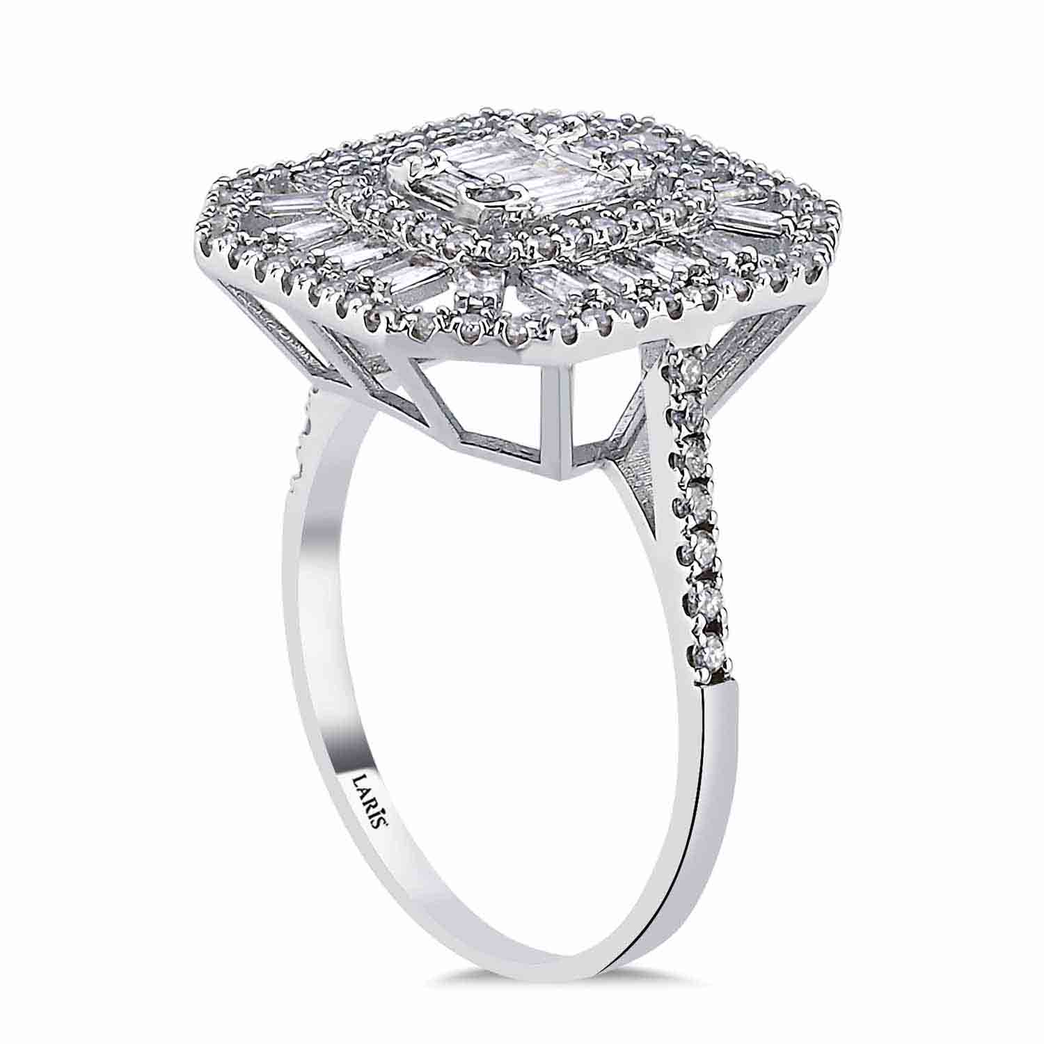 0,93 Karat Pırlanta Jewelra Tasarım Baget Yüzük