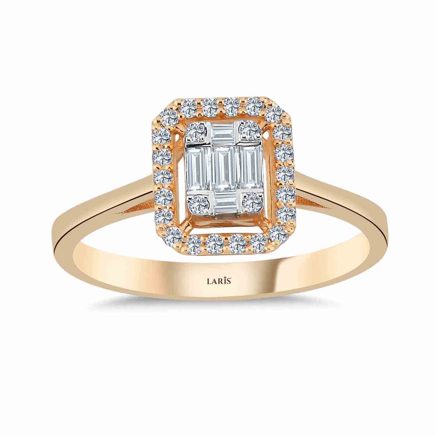 0.30 Karat Pırlanta Baget Yüzük