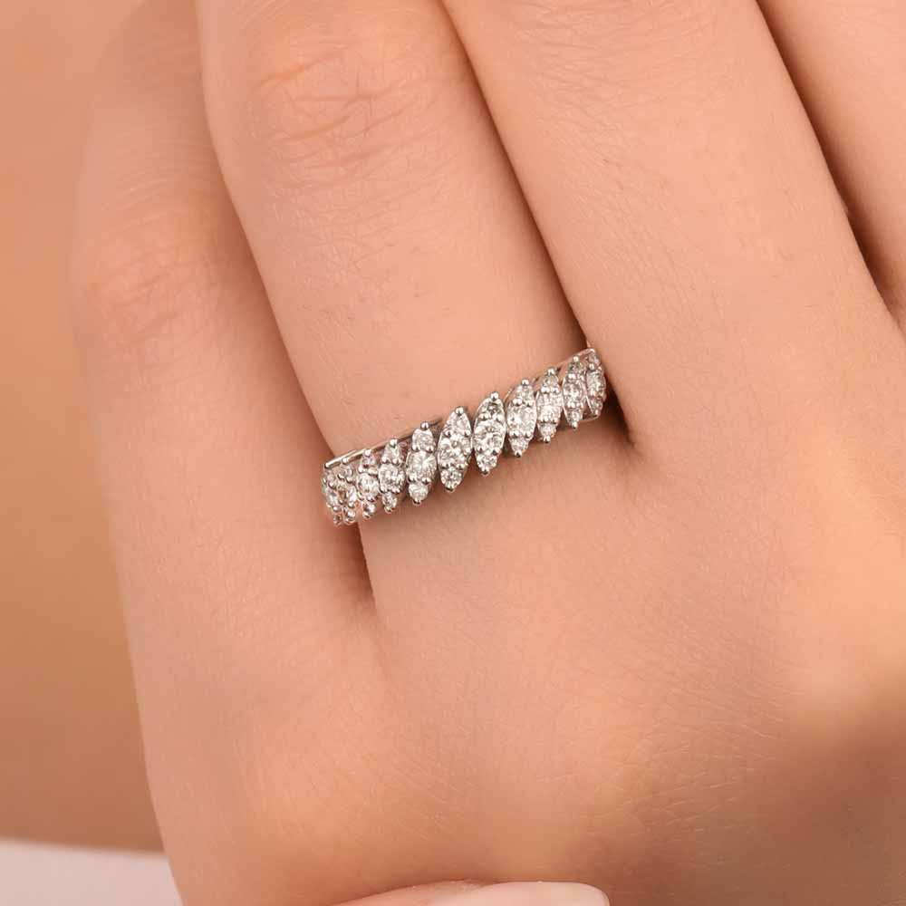 0,40 Karat Pırlanta Özel Tasarım Alyans Yüzük