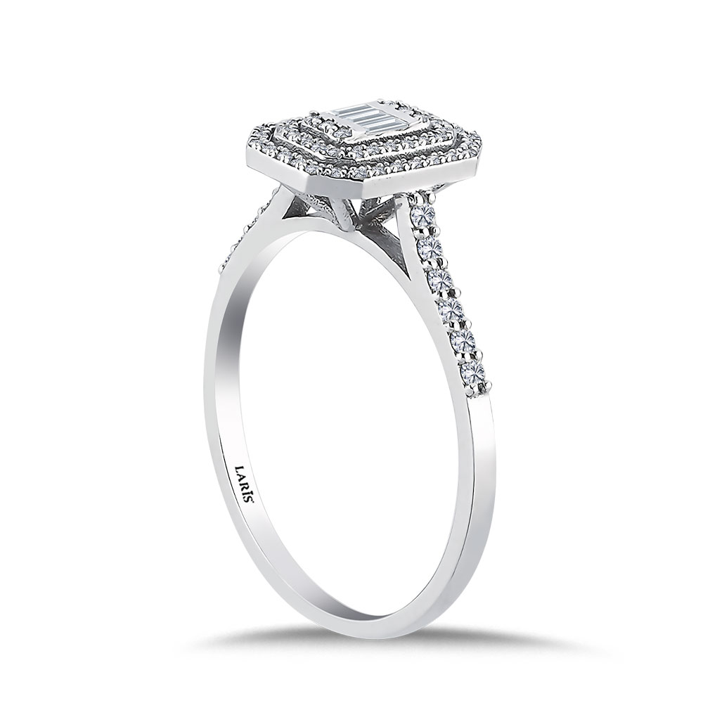 0,25 Karat Pırlanta Baget Yüzük