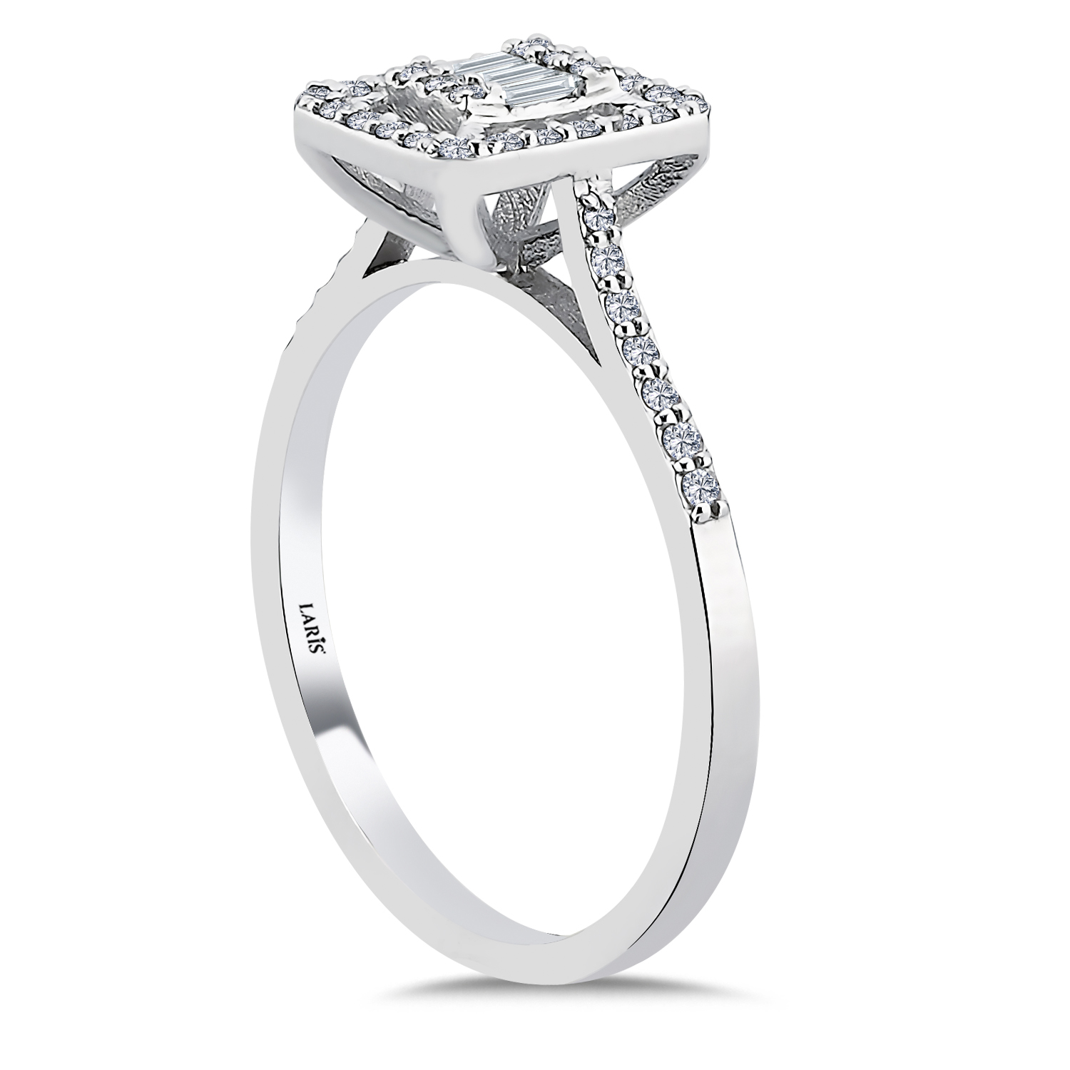 Baget Yüzükler 0.30 Karat Pırlanta Baget Yüzük