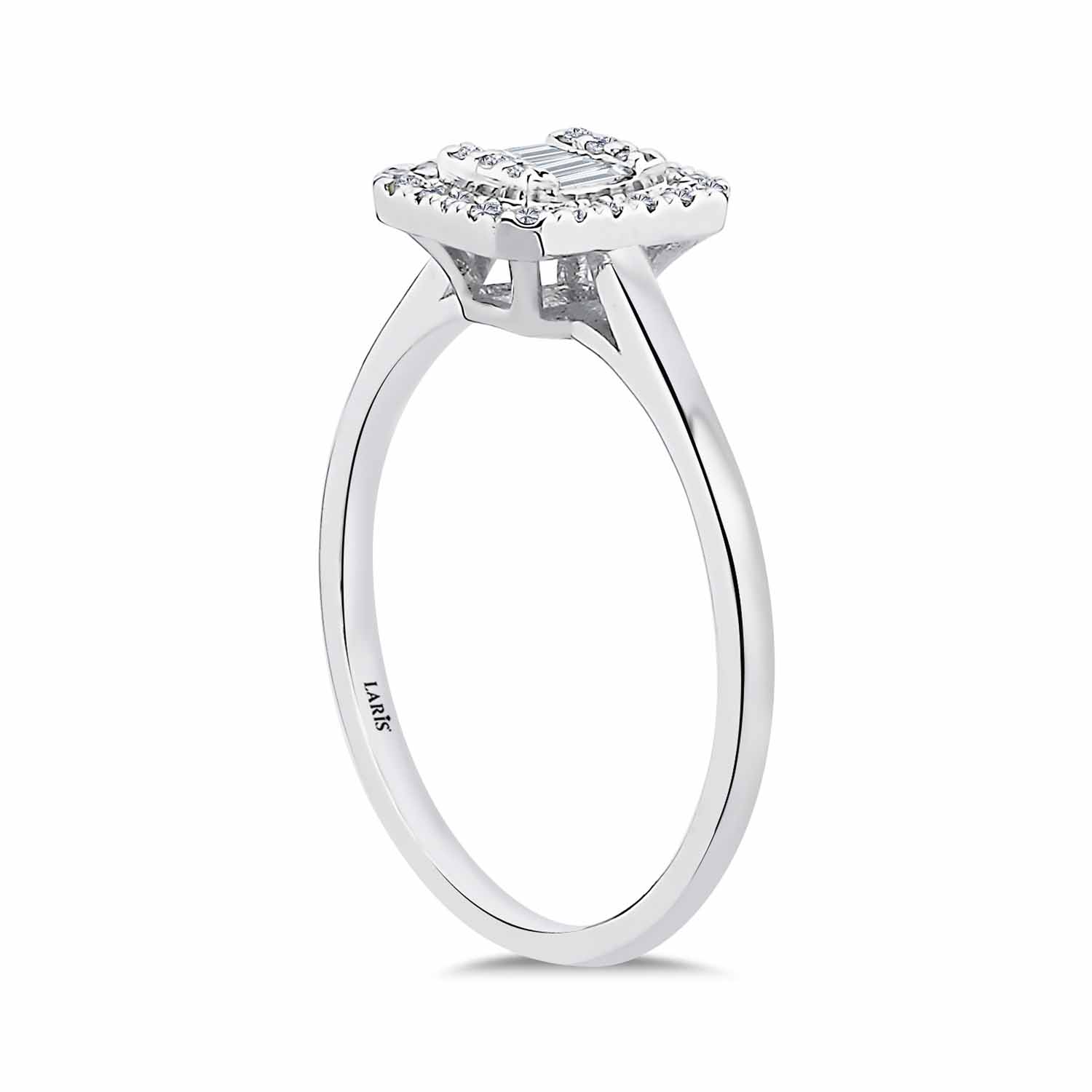 0,20 Karat Pırlanta Baget Yüzük