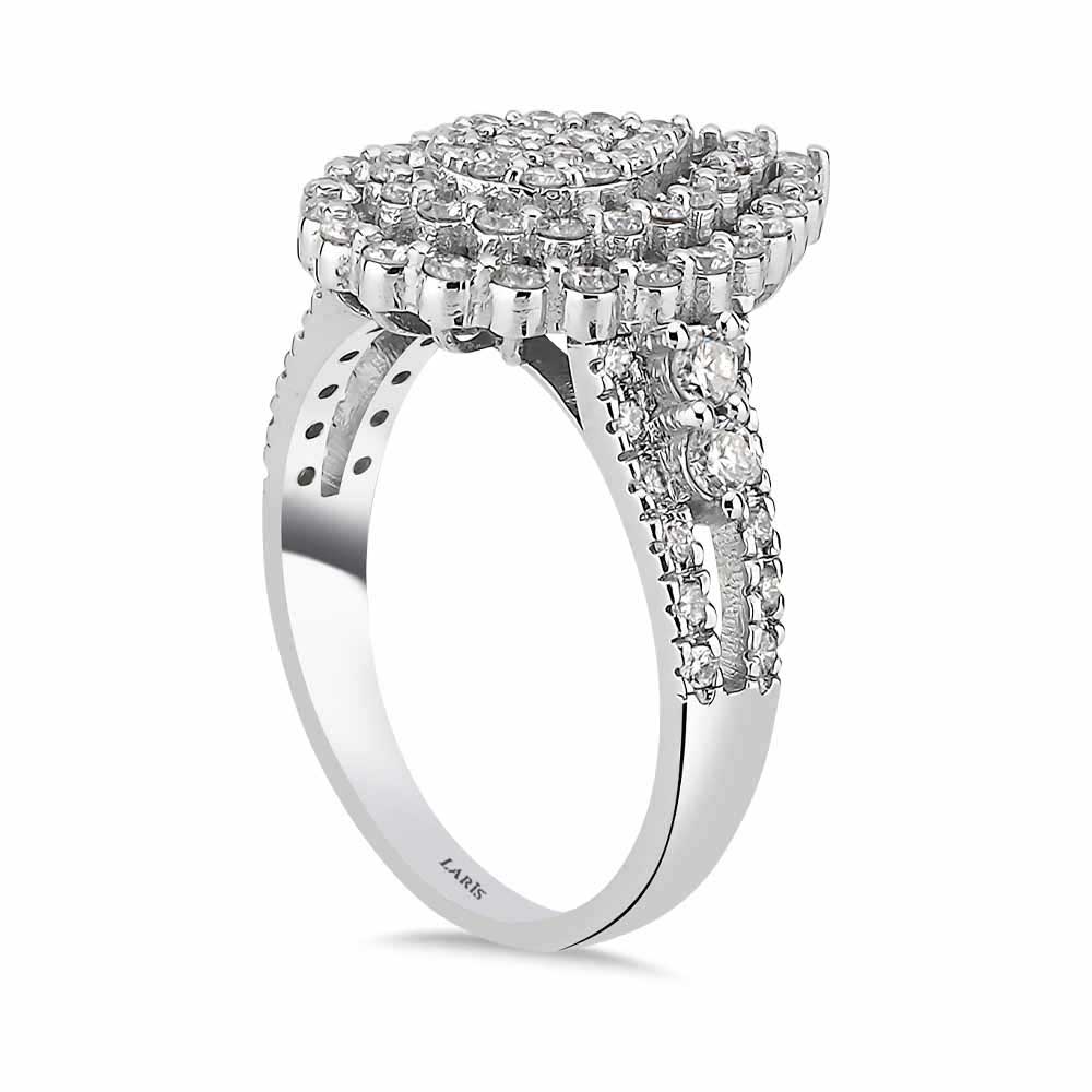 coronet yüzükler 1,16 Karat Pırlanta Özel Tasarım Damla Coronet Yüzük