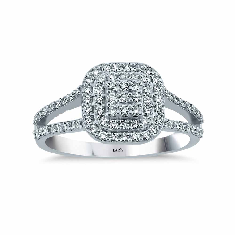 0,50 Karat Pırlanta Çift Kollu Coronet Yüzük