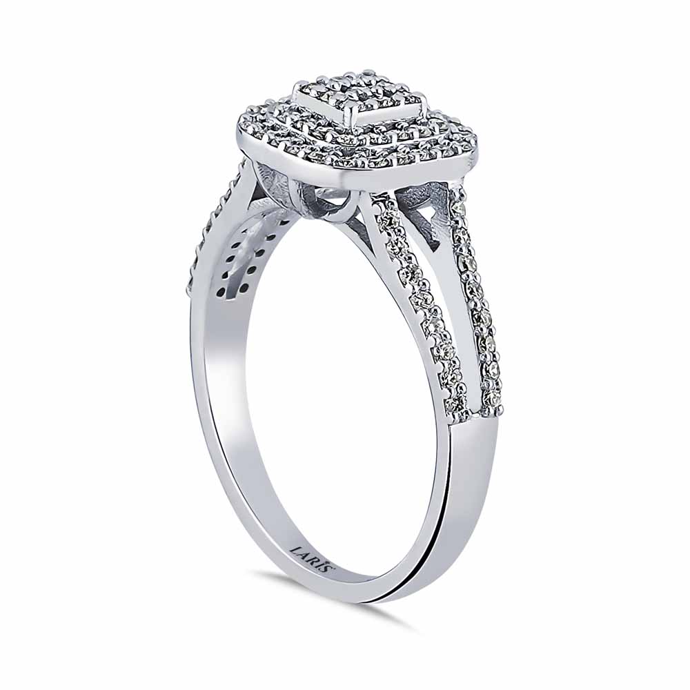 0,50 Karat Pırlanta Çift Kollu Coronet Yüzük