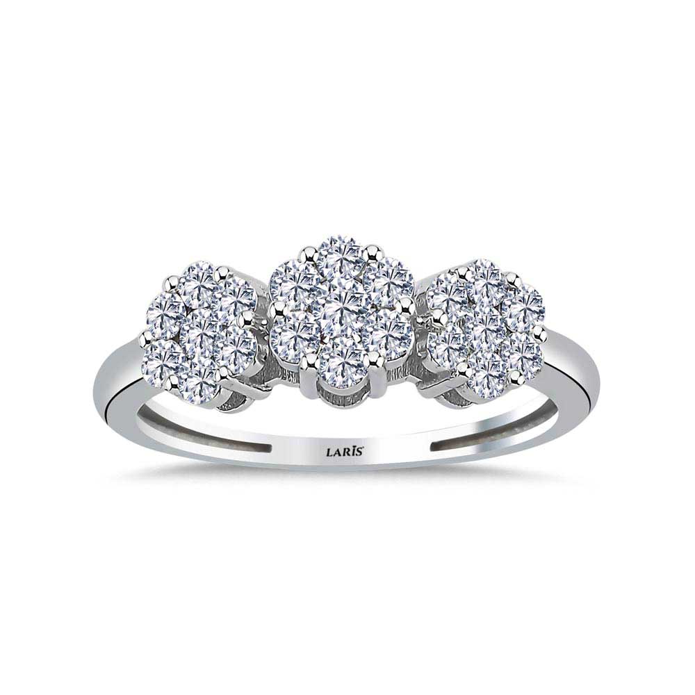 0,72 Karat Pırlanta Taşlı Coronet Tria Yüzük