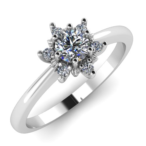 Tektaş Yüzükler 0.56 Karat Lotus Pırlanta Yüzük