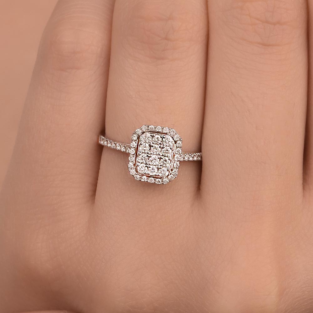 0.35 Karat Pırlanta Coronet Yüzük