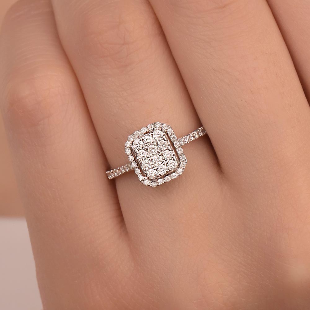 0.35 Karat Pırlanta Coronet Yüzük