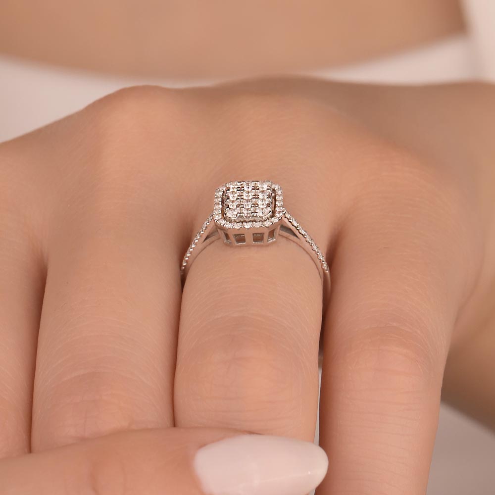 0.35 Karat Pırlanta Coronet Yüzük