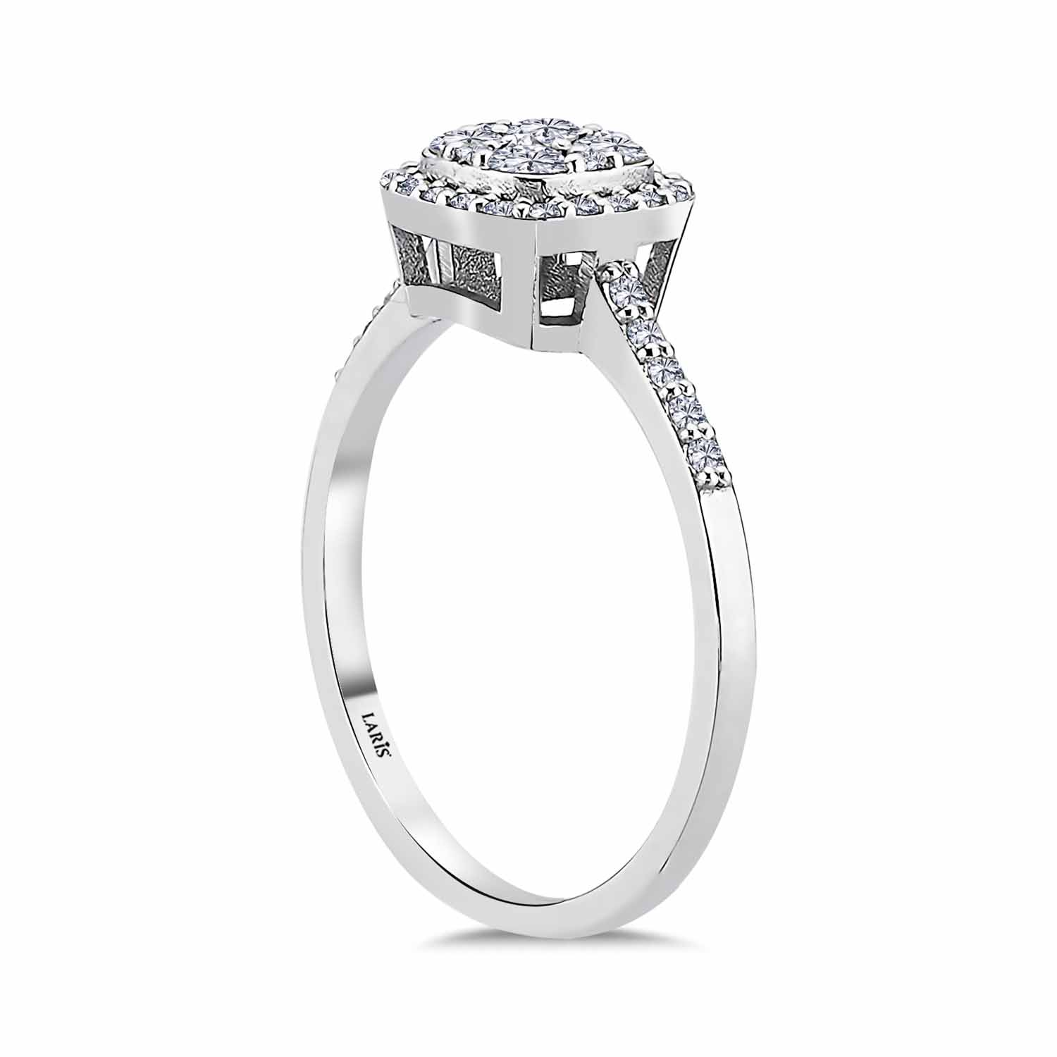 0,40 Karat Pırlanta Daisy Coronet Yüzük