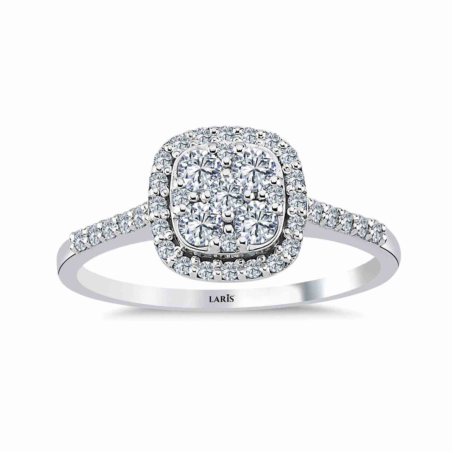 0.49 Karat Pırlanta Daisy Coronet Yüzük