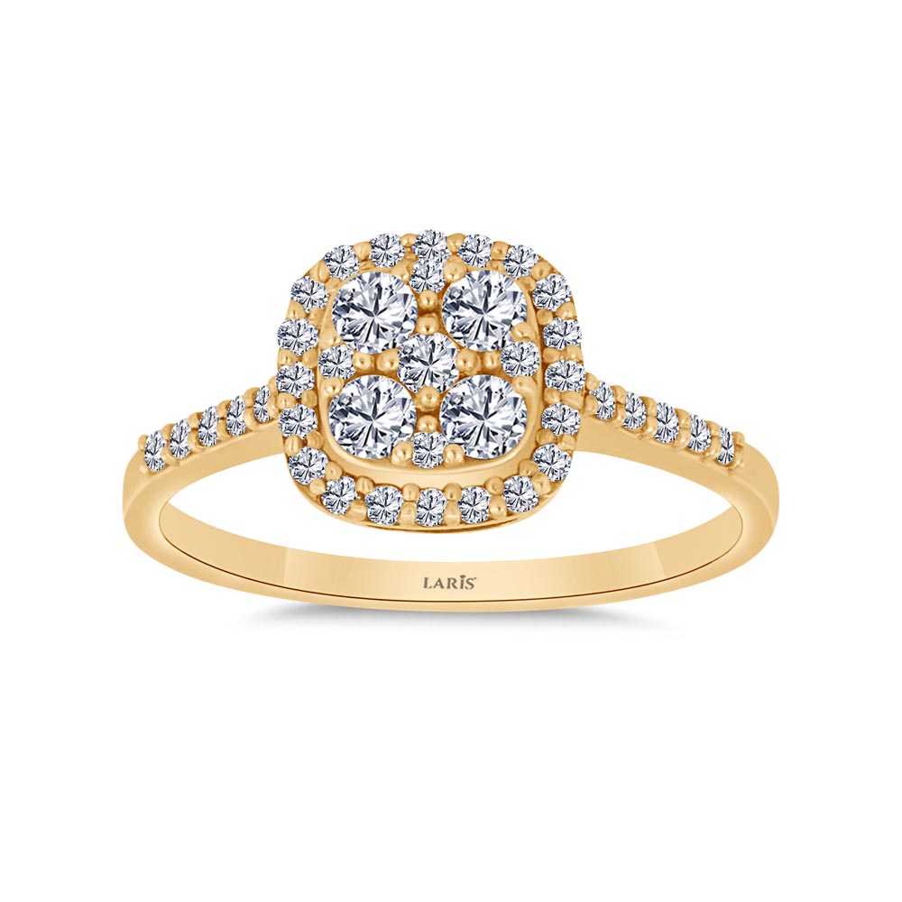0,54 Karat Pırlanta Daisy Coronet Yüzük