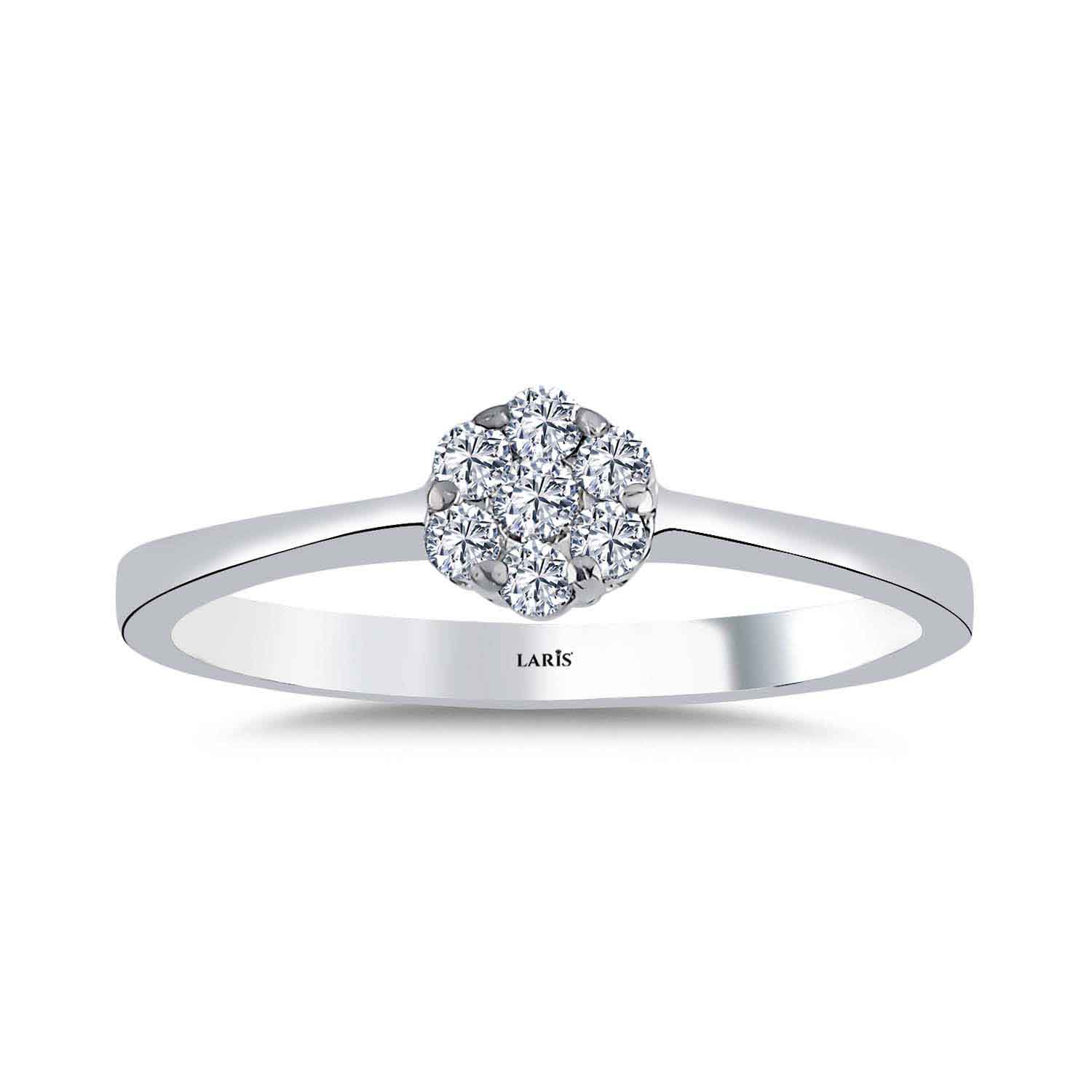 coronet yüzükler 0.18 Karat Pırlanta Coronet Yüzük