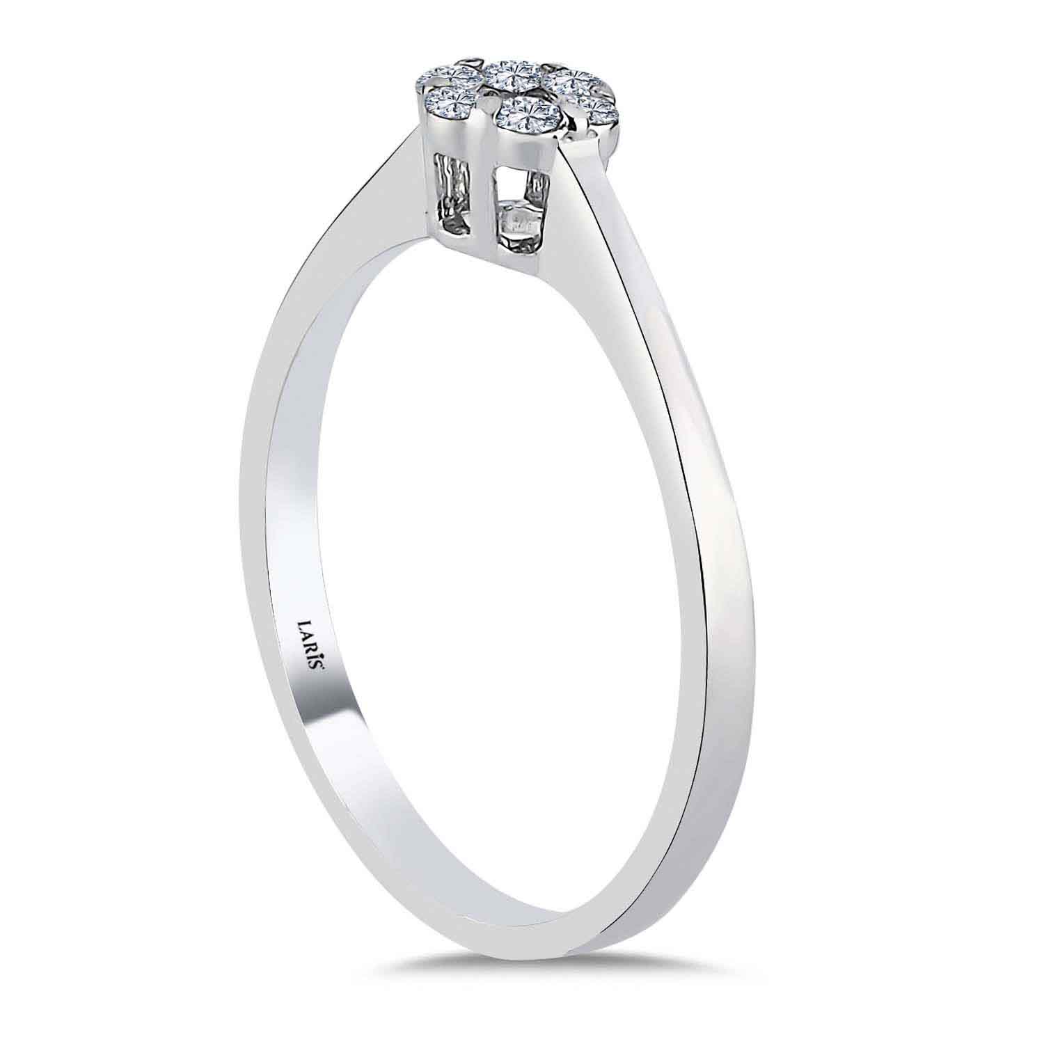 coronet yüzükler 0.18 Karat Pırlanta Coronet Yüzük