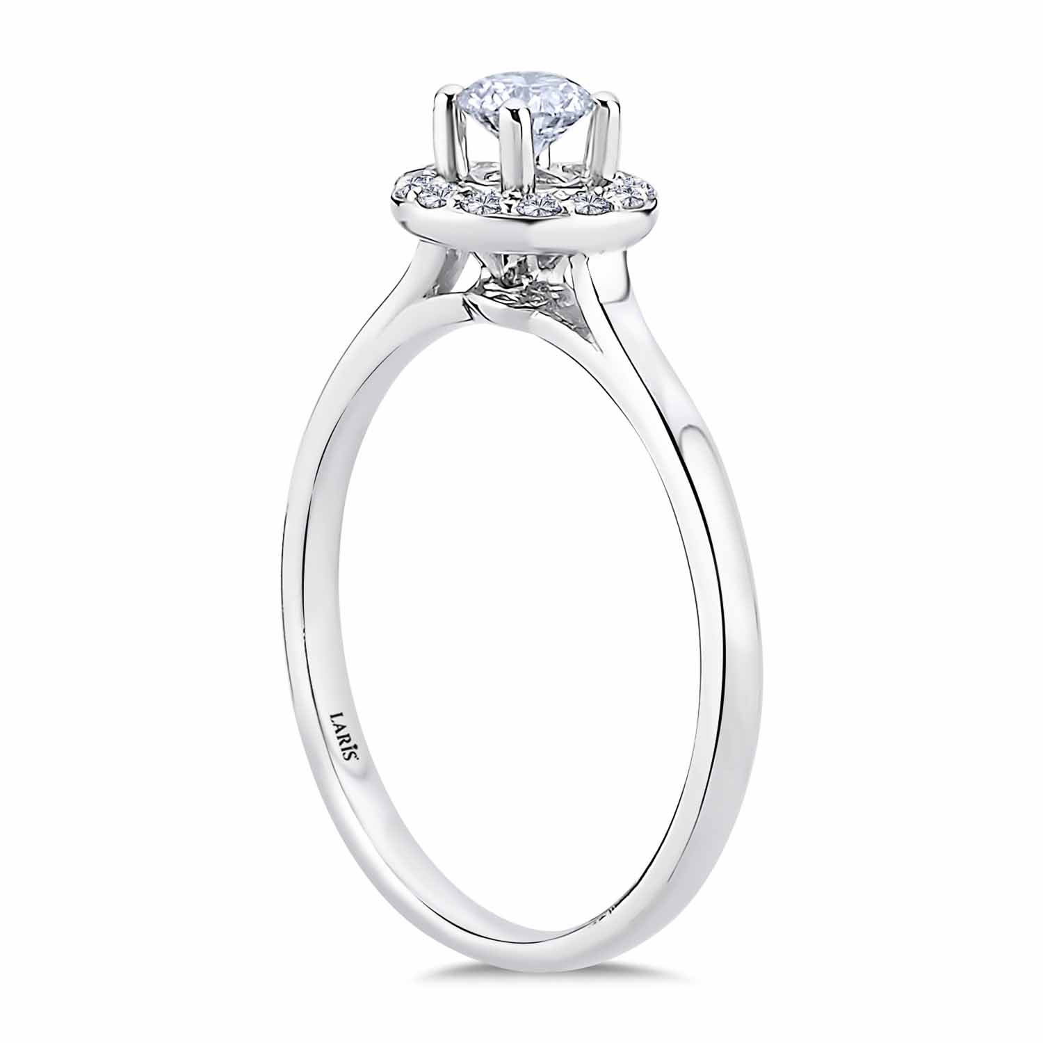 0,40 Pırlanta Halo Tektaş Yüzük