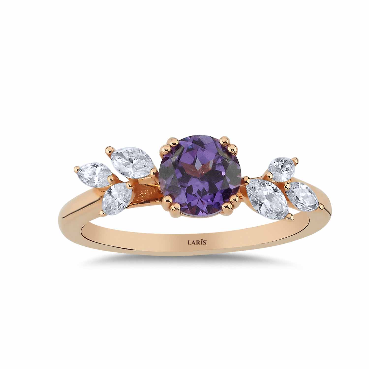 Vintage Yüzükler 1,38 Karat Pırlanta Vintage Alexandrit Yüzük