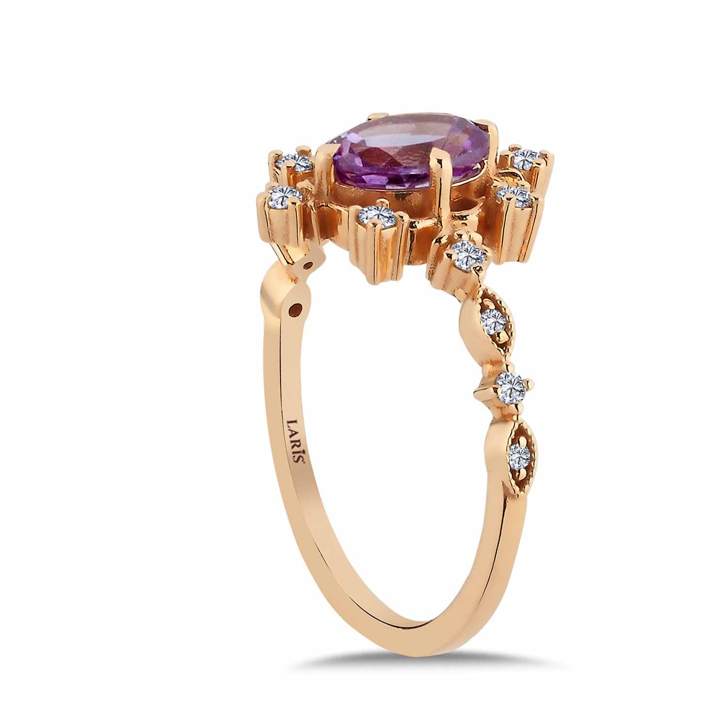 1,82 Karat Pırlanta Vintage Alexandrit Yüzük