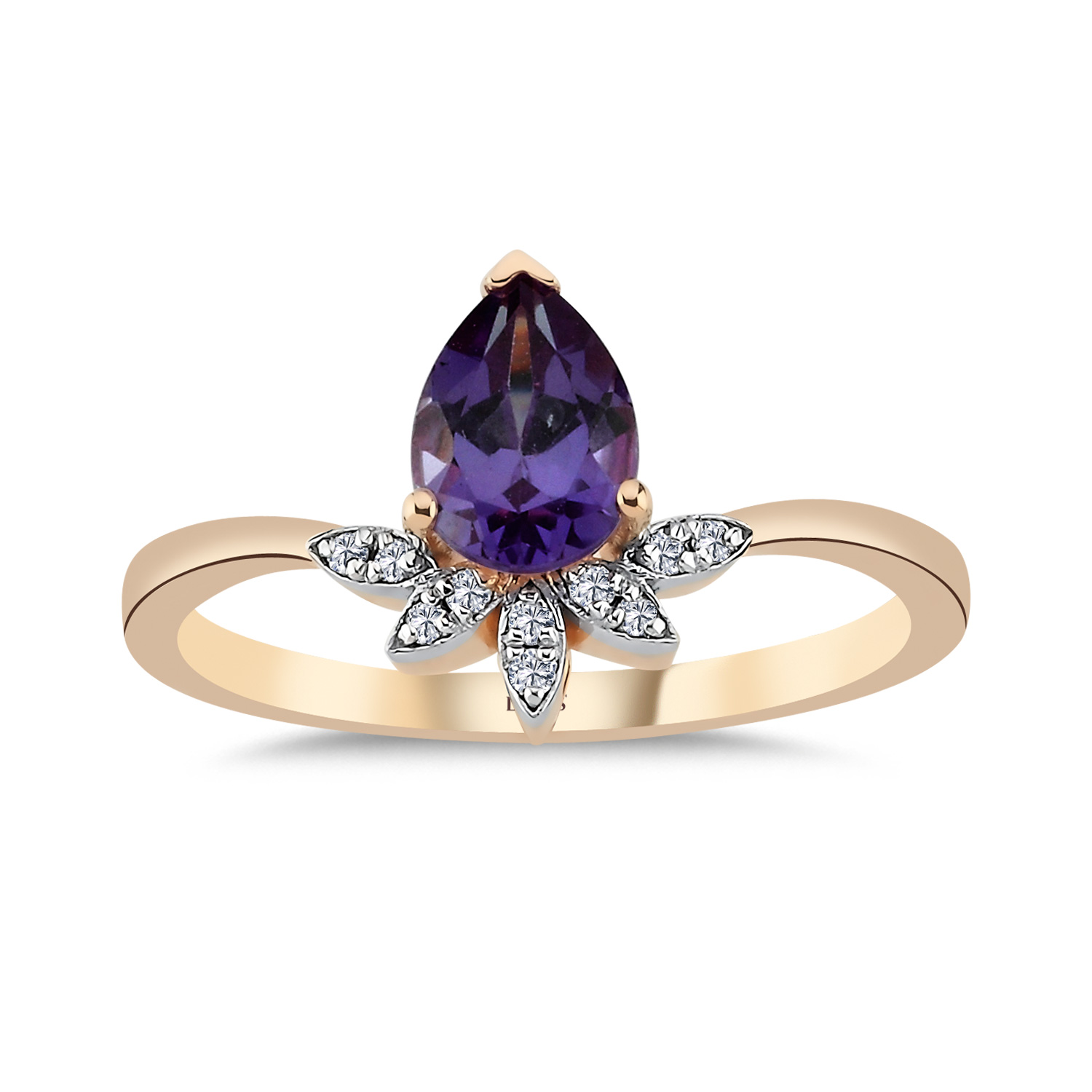 Vintage Yüzükler 1,05 Karat Pırlanta Vintage Alexandrit Yüzük