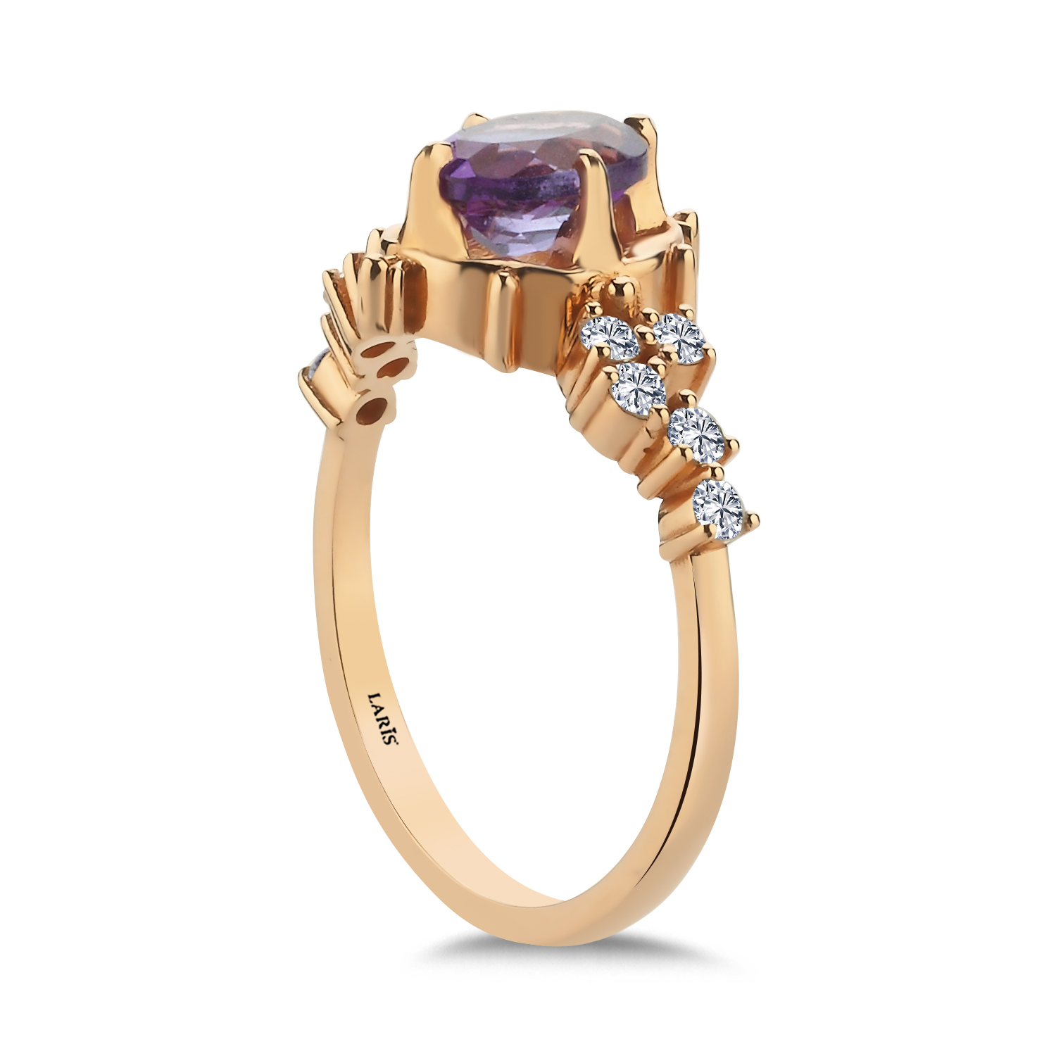 1,49 Karat Pırlanta & Alexandrite Vintage Yüzük