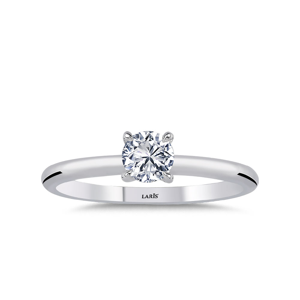 Tektaş Yüzükler 0.30 Karat Pırlanta Luna Tektaş Yüzük