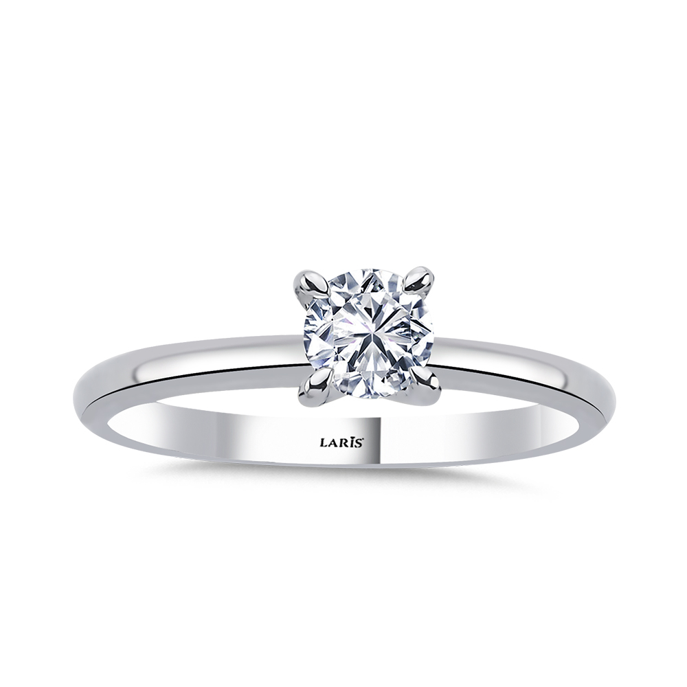 Tektaş Yüzükler 0.40 Karat Pırlanta Luna Tektaş Yüzük