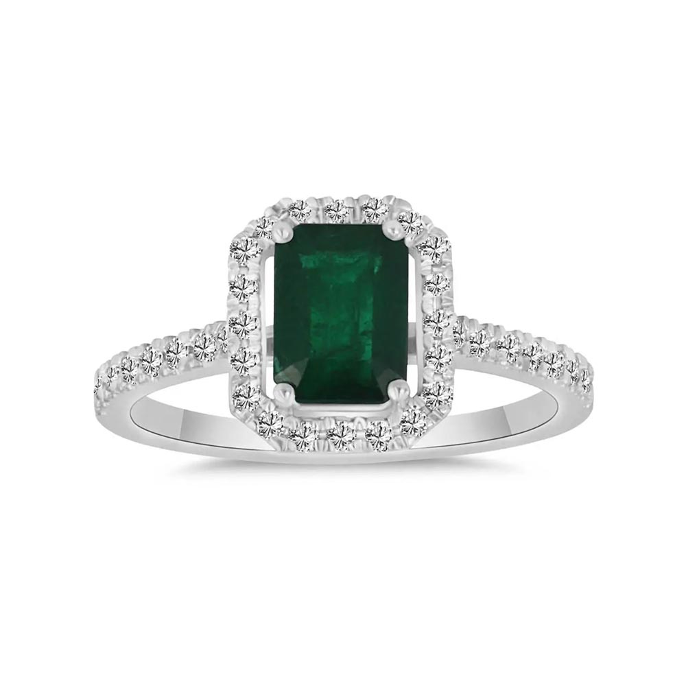 1.42 Karat Pırlanta Jasmine Zümrüt Yüzük