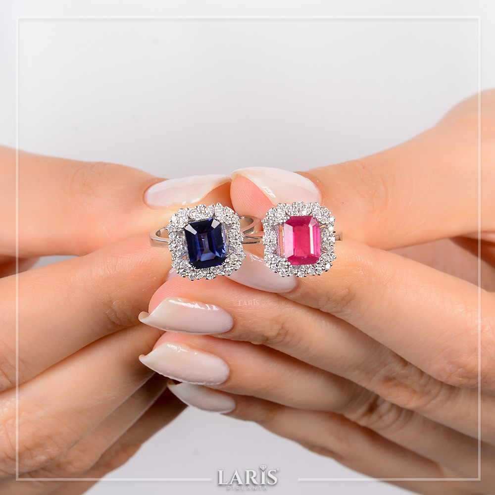 2,57 Karat Pırlanta Royale Safir Yüzük