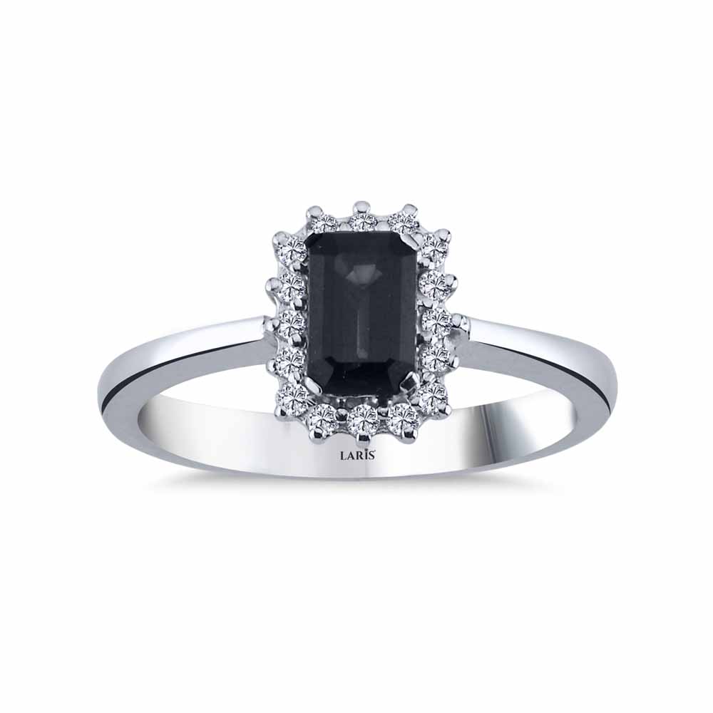 Safir Yüzükler 0,83 Karat Pırlanta Royale Safir Yüzük