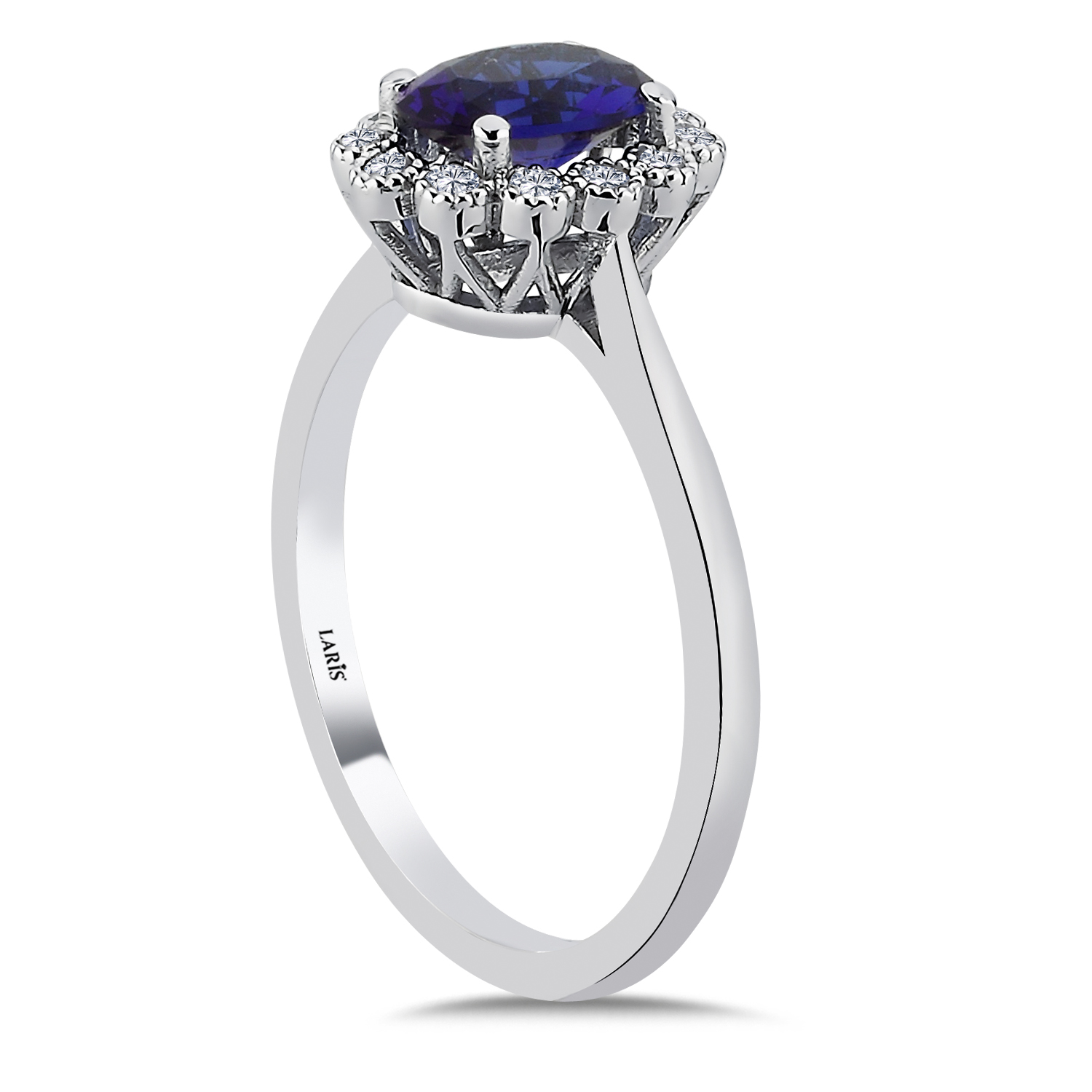 1.17 Karat Pırlanta Oval Royale Safir Yüzük