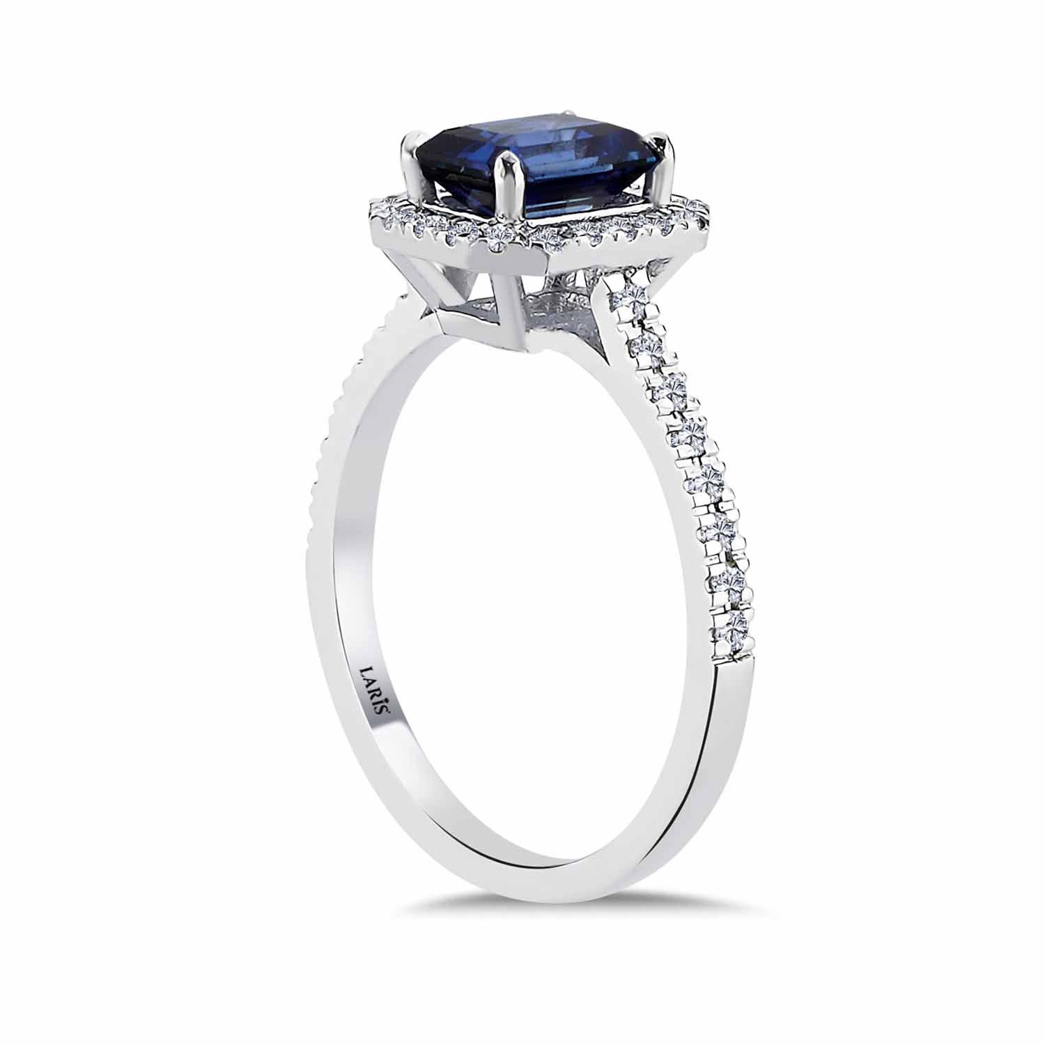 Safir Yüzükler 1,33 Karat Pırlanta Royale Safir Yüzük