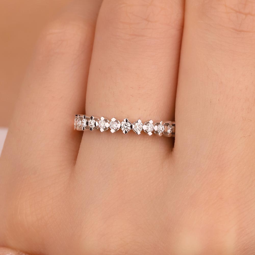 0,45 Karat Pırlanta Tamtur Yüzük