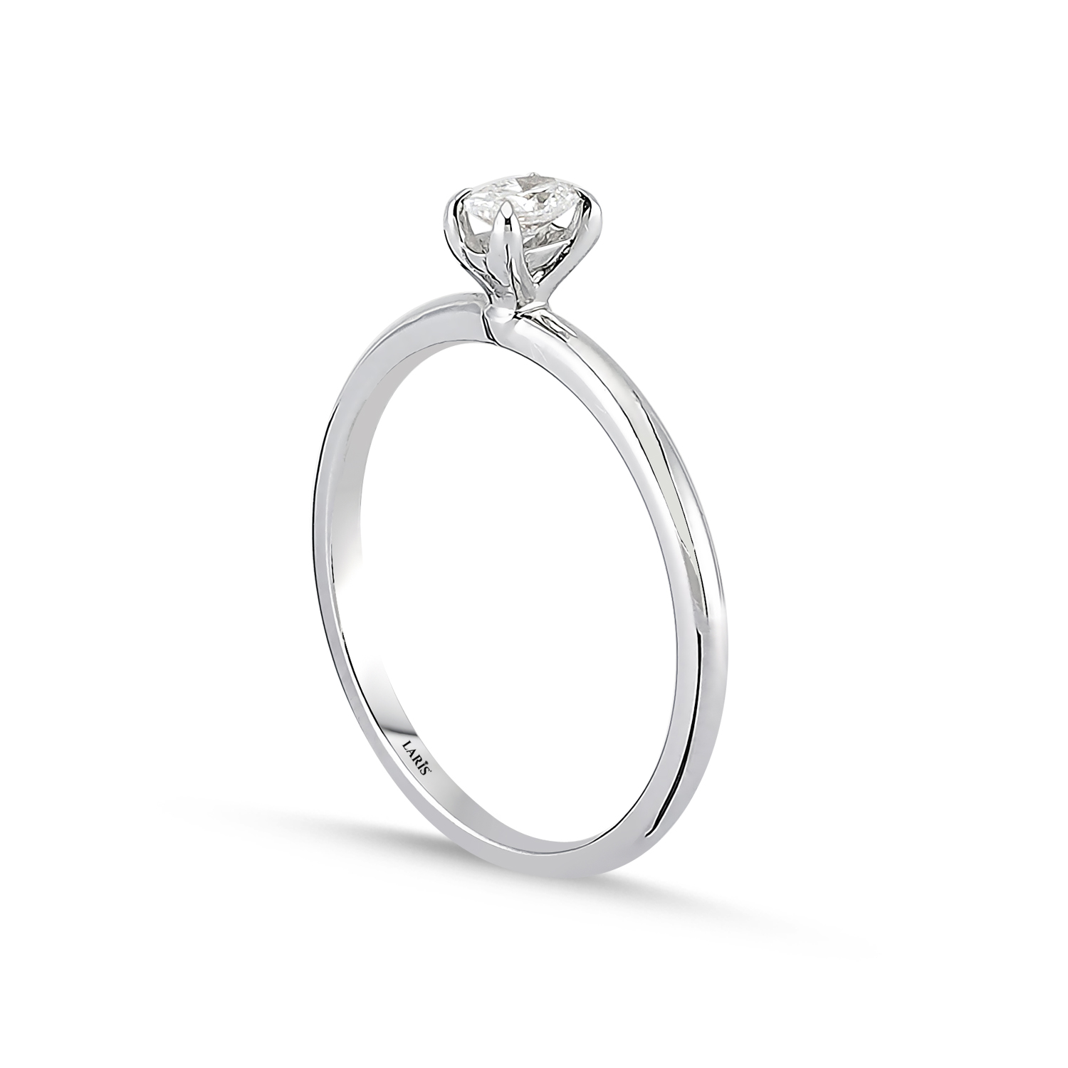 0,20 Karat Pırlanta Oval Tiffany Tektaş Yüzük