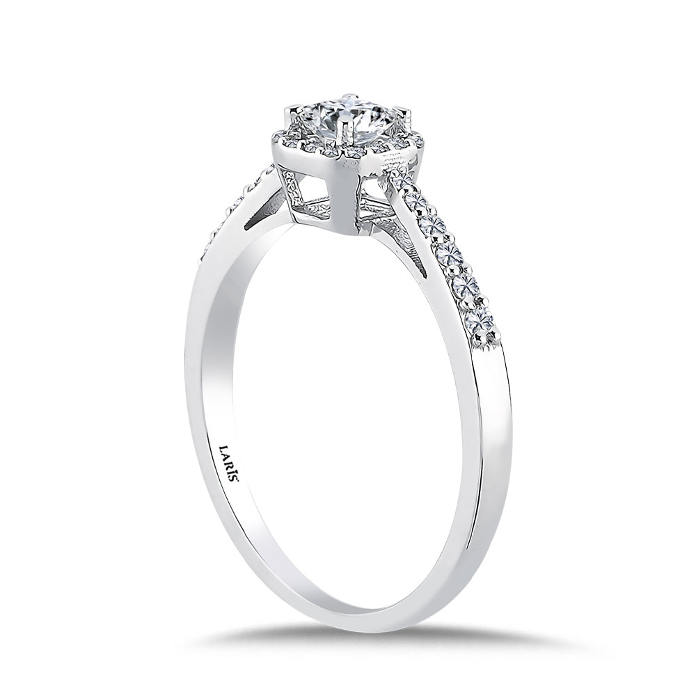 0,45 Karat Pırlanta Prenses Kesim Tektaş