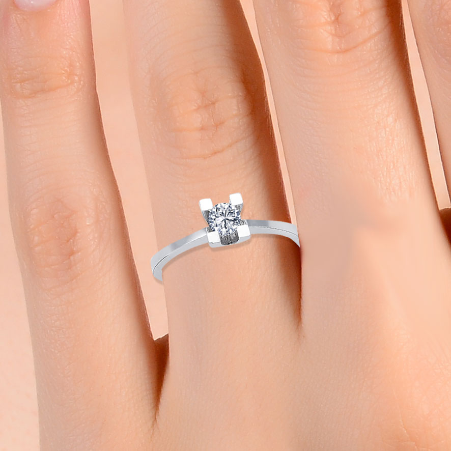 0.30 Karat Pırlanta Tektaş Yüzük