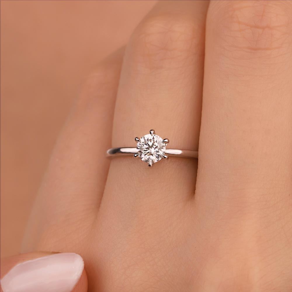 0.50 Karat Pırlanta Tiffany Forever Tektaş Yüzük