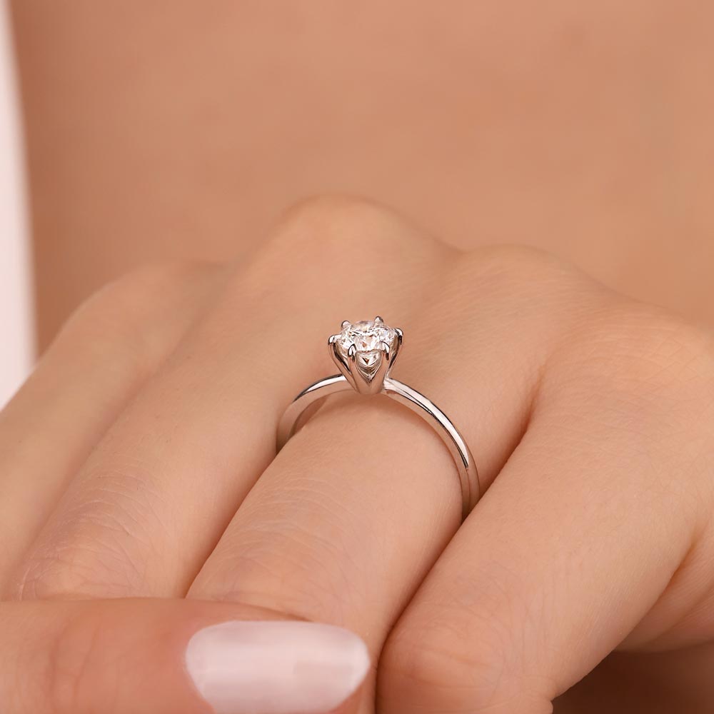 0.50 Karat Pırlanta Tiffany Forever Tektaş Yüzük