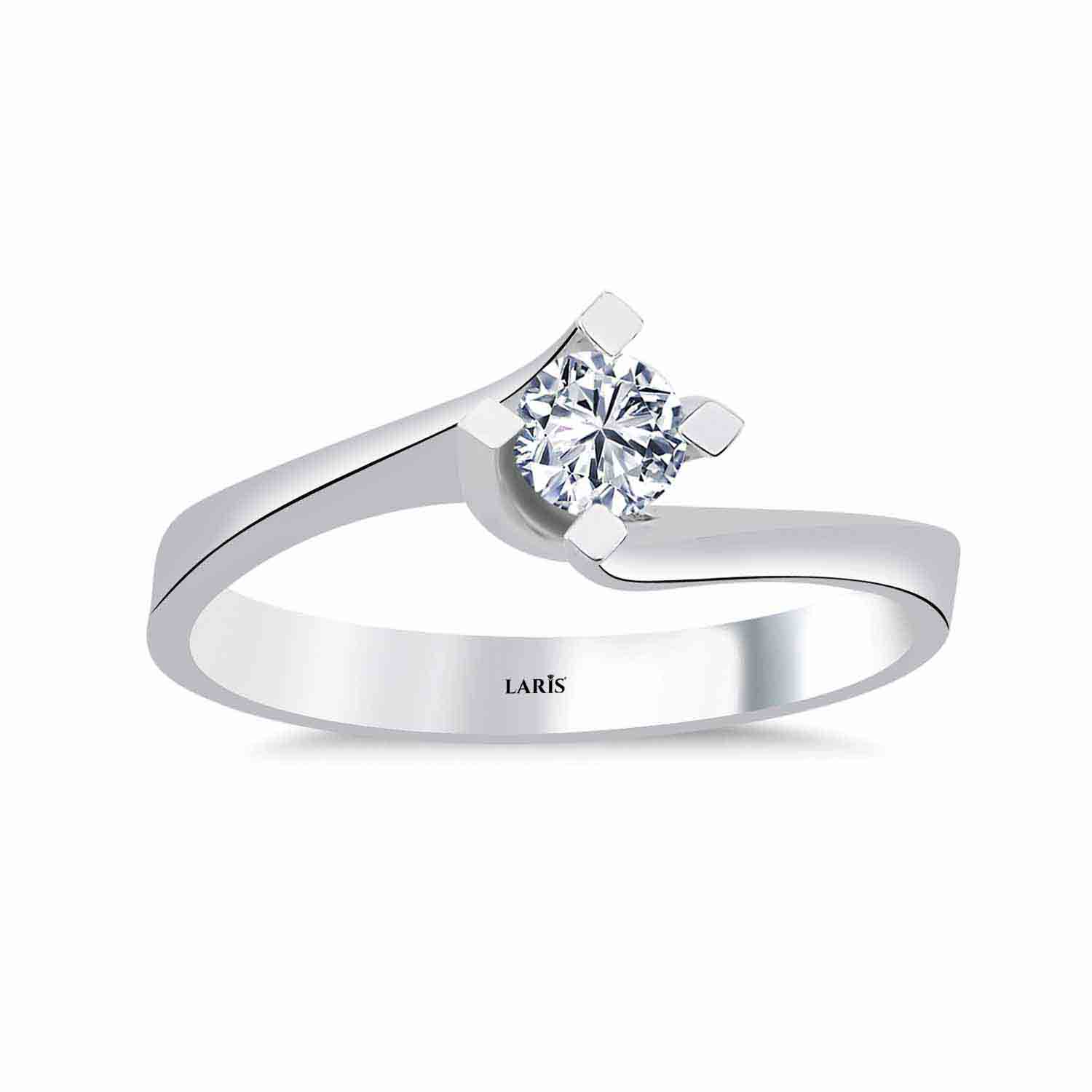 0.30 Karat Pırlanta Burgulu Valiente Tektaş Yüzük