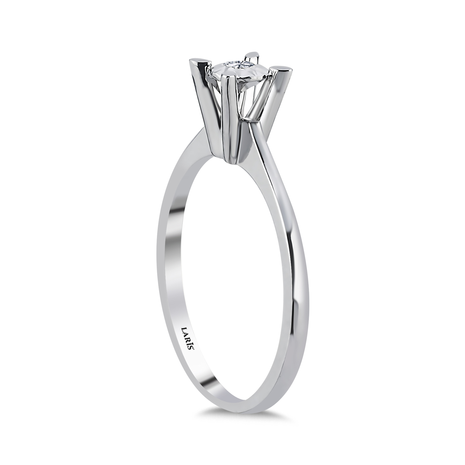 0,30 Karat görünümlü 0,03 Karat Efektli Serene Pırlanta Tektaş Yüzük