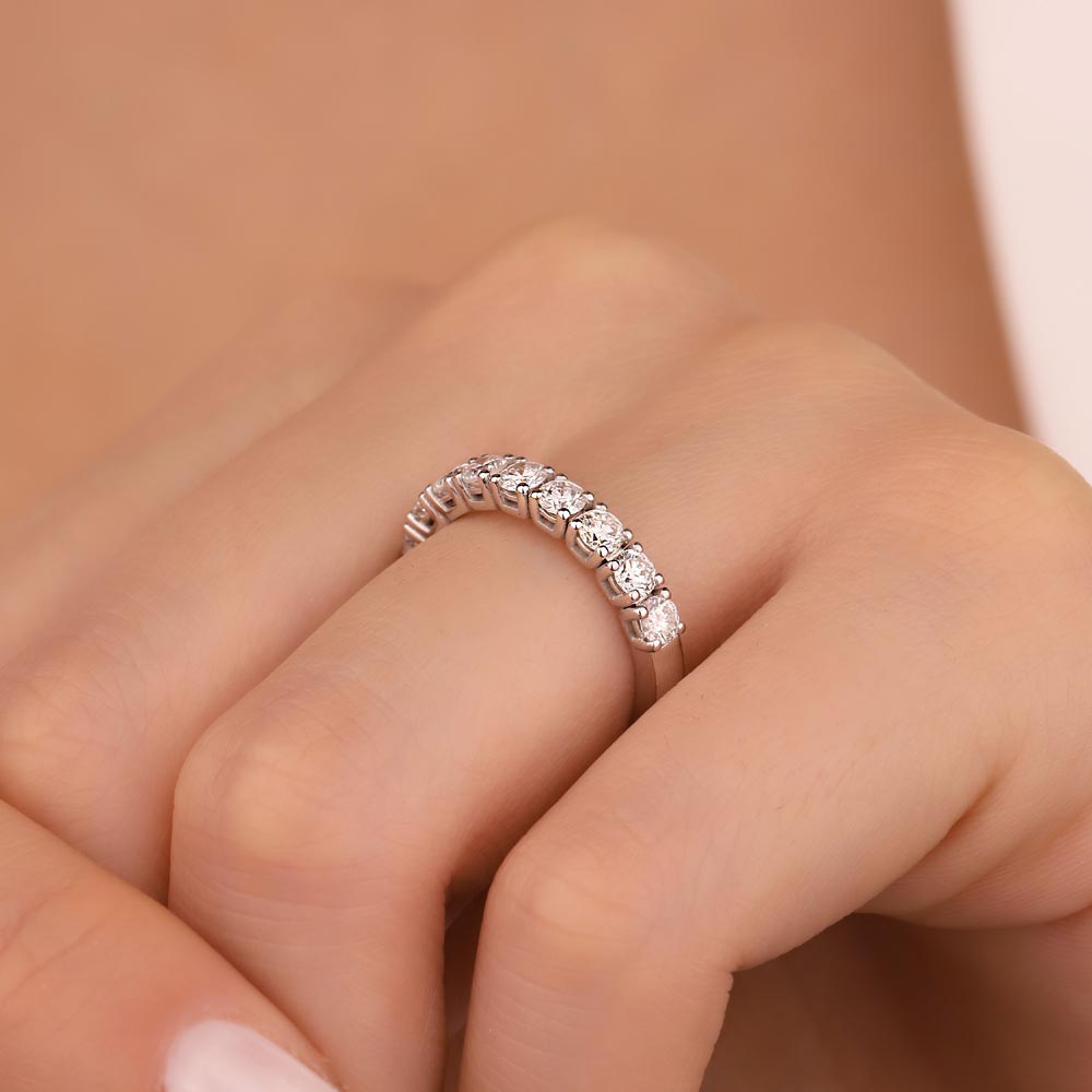 0,70 Karat Pırlanta Yarımtur Yüzük