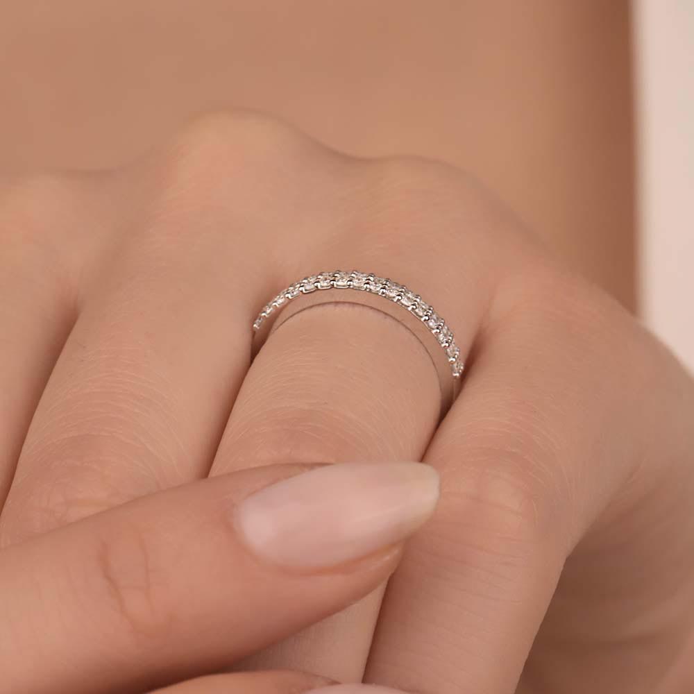 0.35 Karat Pırlanta Yarımtur Yüzük